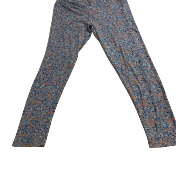 LuLaRoe Women's S Leggings Multicolor Grey Orange Blue Spots Comfort Stretch​​ - Picture 1 of 4
